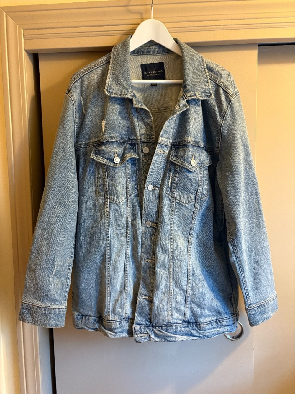 Lucky Brand Trucker denim jean jacket size Large